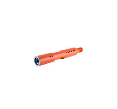 A picture of an orange pen with the number 4 7 on it.