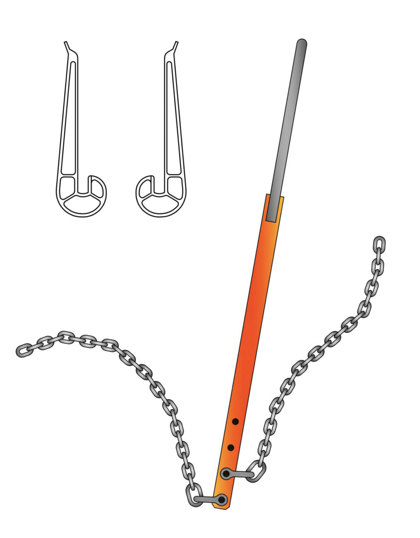 Enhance your drilling operations with the Rampp Bar and Chain Tightener. Designed for use with claw end wrenches, this tool provides optimal leverage for tightening and loosening tool joints, ensuring efficient maintenance of your drill string. Avoid using additional pipe over the handle to prevent excessive torque and potential joint twisting. Trust Rampp for reliable drilling equipment tailored to your needs.