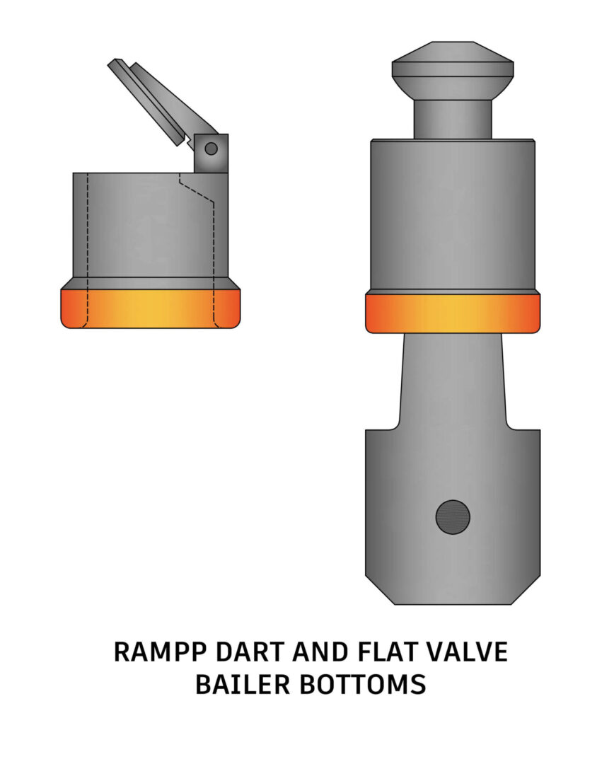 RAMPP DART AND FLAT VALVE BAILER BOTTOMS